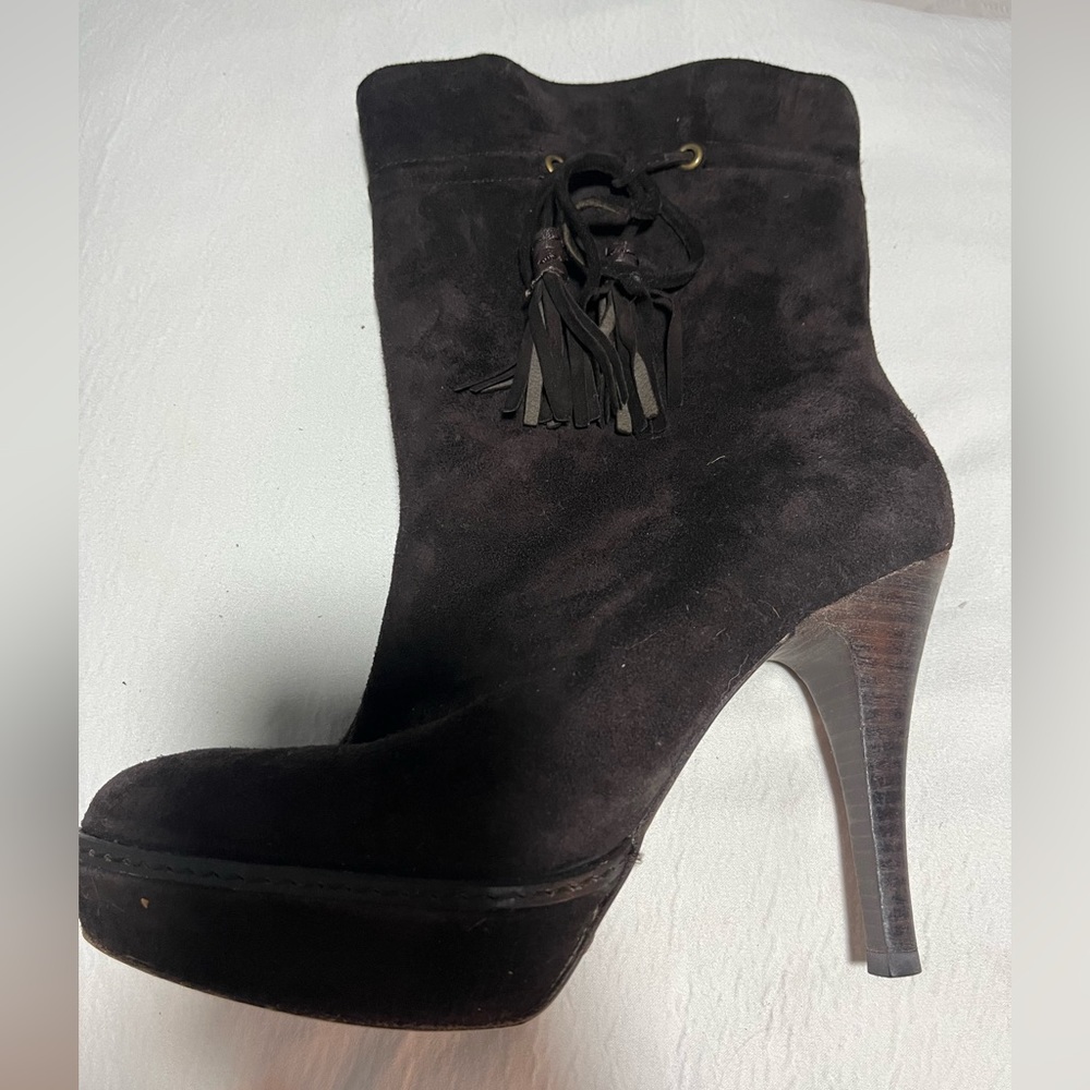 Brown Karen Millen Suede Boots